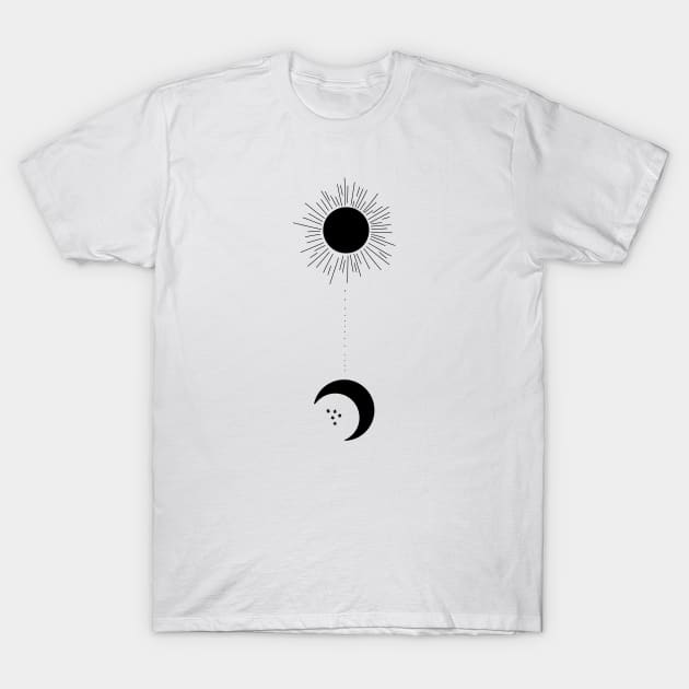 Sun and the moon T-Shirt by ckai